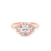 Engagement Ring with Side Stone Diamond